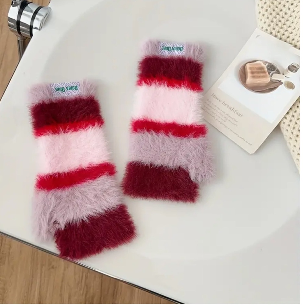Sale ! boho Mohair open gloves